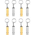 thumbnail image 3 of 8 Pieces Emergency Whistle,Emergency Survival Whistle,Whistle Keyring,Referee Whistle, 3 of 4
