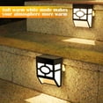 thumbnail image 4 of Iluminación LED solar a prueba de agua para terraza, cerca, patio, puerta delantera, escalera, paisaje, patio y camino de entrada, blanco cálido/cambio de color, 4 of 5