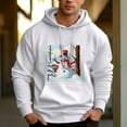thumbnail image 2 of Men's 330g 100% Cotton Terry Dropped Shoulder Hoodie-Snowman Pattern, 2 of 17
