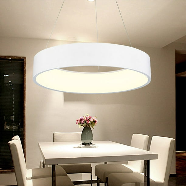 Modern Ring Foyer Pendant Light Led Dimmable Circular Chandelier 2000lm Adjustable Hanging Ceiling For Living Room Hallway Bar Kitchen Island 28w 3 Color Dimming With Remote Control Com - Led Dimmable Pendant Ceiling Lights