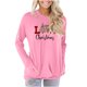 thumbnail image 1 of Camisas Navideñas Para Mujer, Camisetas de Manga Larga, Blusa Pulóver Fruncida de Cuello Redondo Con Estampado de Moda Erógena Informal Odeerbi ODB201895, 1 of 5