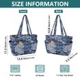 thumbnail image 4 of FORMRS Tote Bag for Women Quilted Large Capacity Travel Work Carry On Shoulder Handbag, Blue Night Sky, 4 of 7