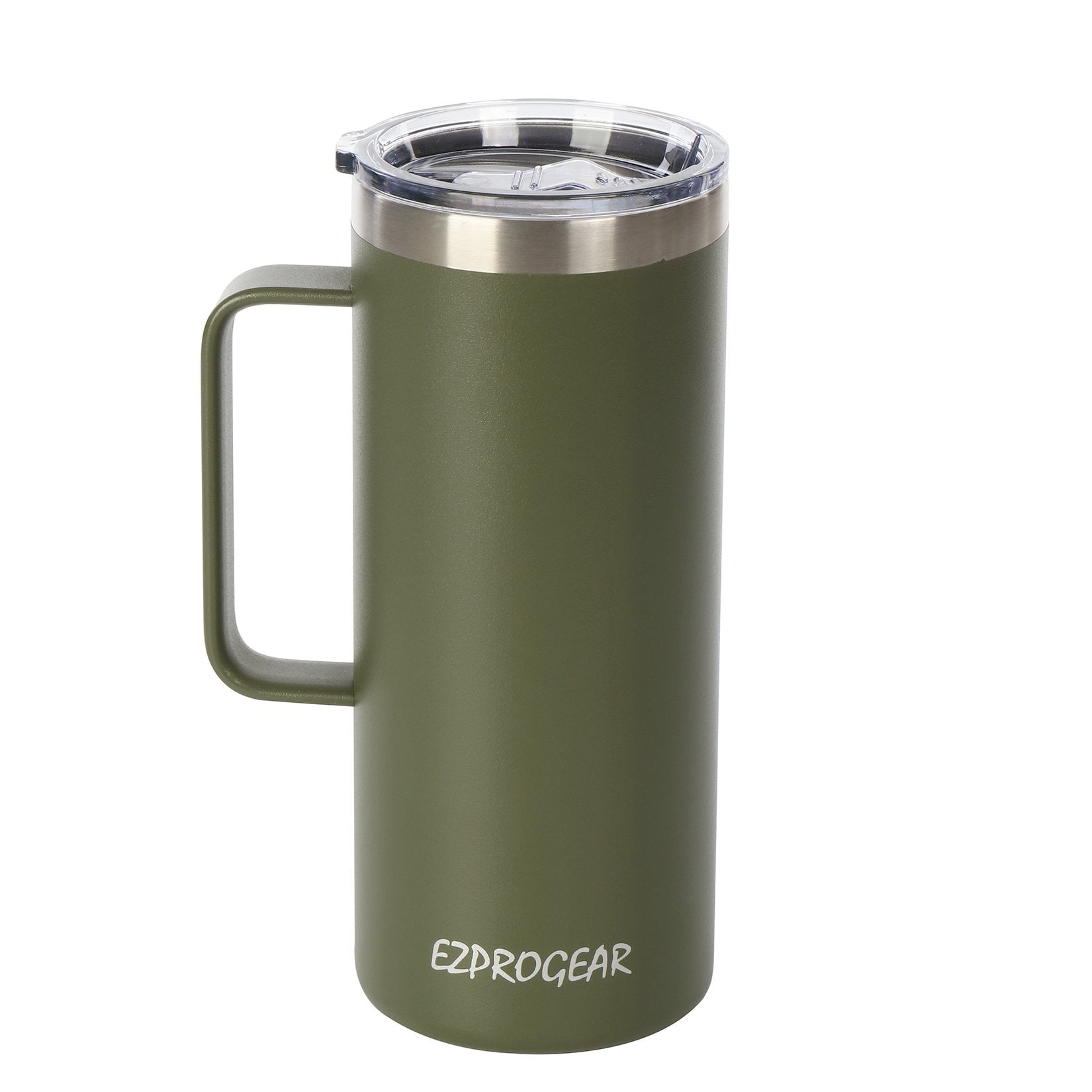 EALGRO 40 oz Tumbler with Handle, Large Insulated Tumblers with Straw and  Lid, Stainless Steel Vacuum Travel Coffee Mug Cup, Army Green - Yahoo  Shopping