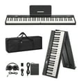 thumbnail image 1 of 88 Key Portable Electronic Piano Keyboard with Semi-Weighted Keys, Full-Size Keyboard for Beginners to Professionals - Complete Set with Power Adapter, Sustain Pedal, Sheet Stand, 1 of 8