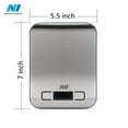 thumbnail image 6 of N1- Digital Kitchen Food Scale Multifunction High Accuracy 11 lb 5 kg,LCD Display, Stainless Steel Silver - New, 6 of 7