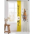 thumbnail image 3 of Sheer Curtains 84 Inches Long, Bees Gnomes Semi Sheer Curtains Light Filtering Window Treatment, Summer Watercolor Farmhouse Daisy Flower Privacy Voile Drapes for Living Room Bedroom 52x84 Inch, 3 of 7