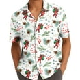 thumbnail image 5 of Funny Bigfoot Christmas Hawaiian Shirt For Men Sasquatch Mens Hawaiian Shirts Casual Short Sleeve Button Down Shirt Men, 5 of 7