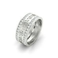 thumbnail image 5 of Forever Jewels 1 CT Round Moissanite Men Eternity Wedding Band Ring 14K White Gold Plated, 5 of 5