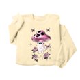 thumbnail image 5 of Womens Halloween Tops Crew Neck Funny Ghost Printed Long Sleeve Trendy Spooky Festival Pullover Top Khaki S, 5 of 6