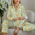 thumbnail image 6 of Sikiie Dog And Flower Women's Long-Sleeve Shirt and Full-Length Bottom Pajama Set (s-xxl)-X-Large, 6 of 7