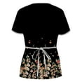 thumbnail image 3 of Birdeem Blouse de Mode pour Femmes à Manches Courtes Col en V avec Poche, 3 of 3