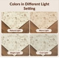 thumbnail image 7 of Design&I 4'x6' Washable Area Rug Flatweave Daily Traffic Ready Boho Abstract Vintage Geometric Mosaic Solid Minimalist Beige Flowing Dynamic for Dorm Room, Living Apartment, 7 of 7