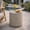 Light Grey, variant on Euroco 16"H Outdoor Concrete Side Table,Round Small End Table,Lightweight Accent Table for Patio,Light Gray