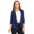 thumbnail image 1 of Saco Blazer Mujer Juvenil Moda Casual Formal Azul Marino azul G Incógnita 550372, 1 of 5