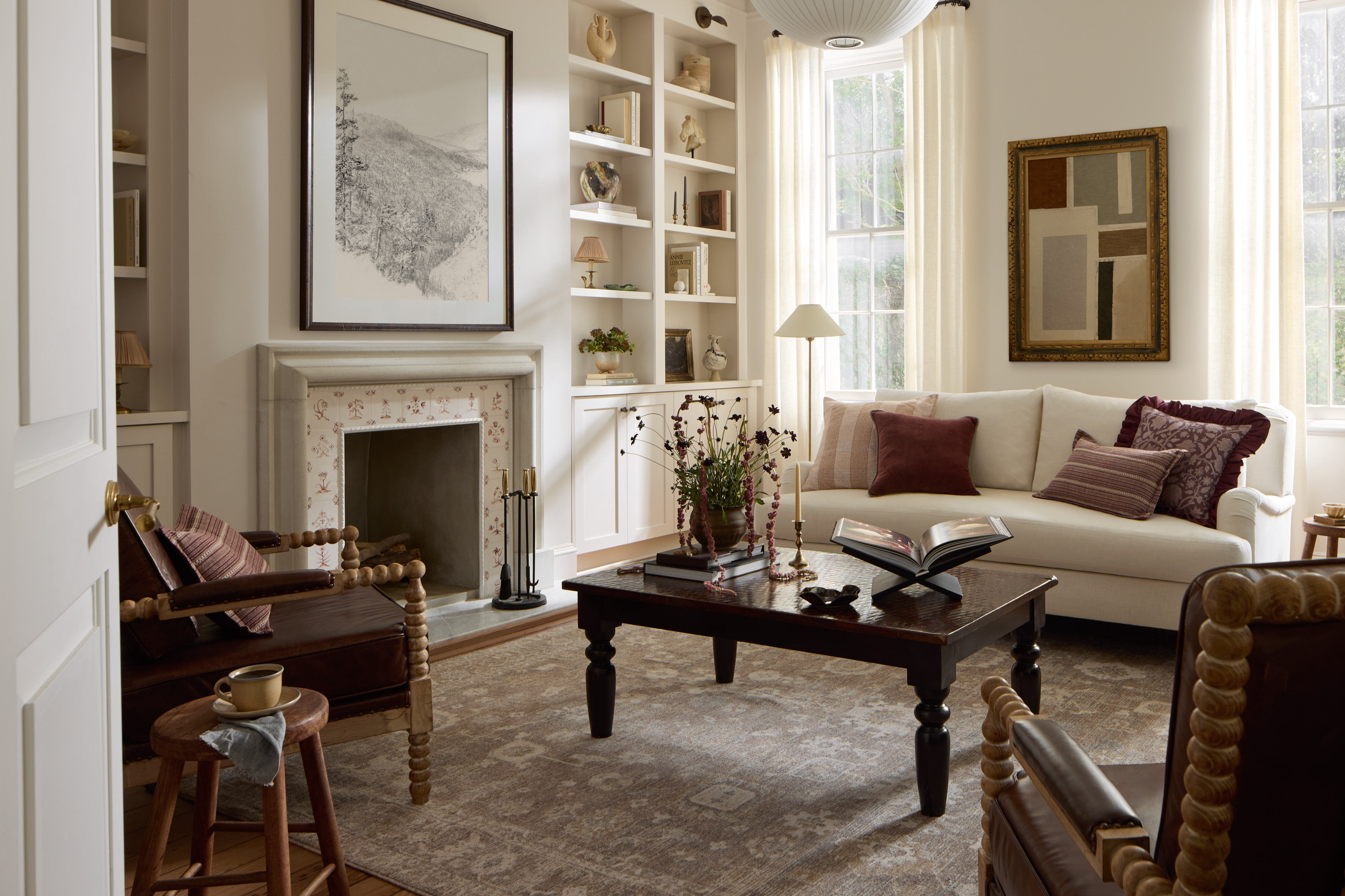 Chris Loves Julia x Loloi Louisa Taupe / Ivory 5'-3" x 7'-6" Area Rug