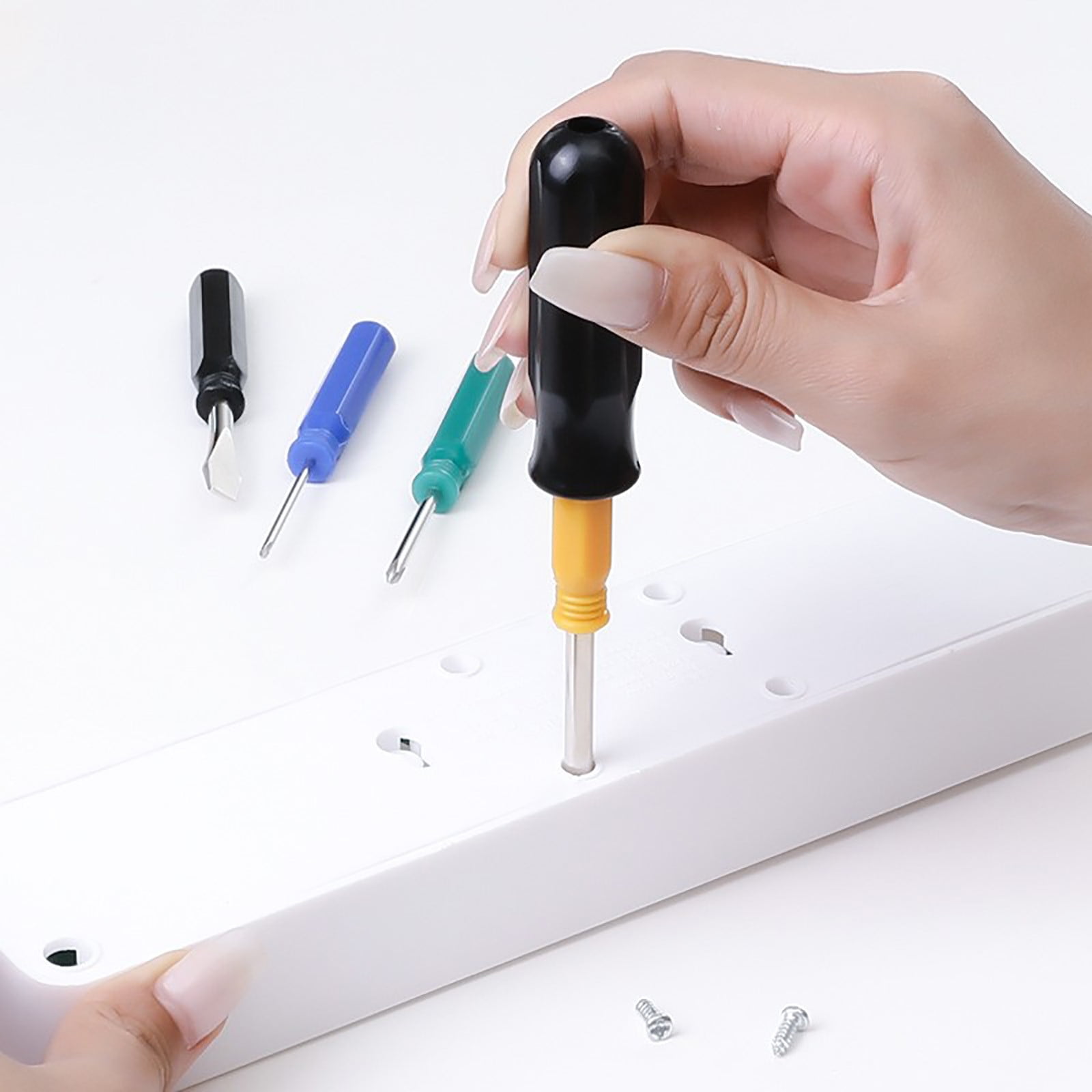 Cadorn Mini Cross and Flat Head Screwdriver Set - Portable & Compact Multipurpose Tool Kit