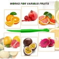 thumbnail image 2 of Peeler tools Plastic Orange Peeler Citrus Remover Easy Open Citrus Lemon Citrus Peel Cutter Vegetable Slicer Fruit Tools Kitchen Gadgets (Orange and Green,2pcs), 2 of 7