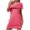 Hot Pink, variant on Pajamas for Night Sweats Women's Nightgown Short Sleeve Sleepwear Comfy Sleepshirts Printed Crew Neck Nightshirt Tee Sleep Dress Soft Loose Fitting Pajamas Dress Gray XXL