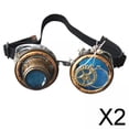 thumbnail image 1 of Gafas Steam Yinane Diseño vintage color azul neón, 1 of 8