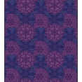 thumbnail image 3 of Indigo Duvet Cover Set, Paisley Flower Inspired Design with Inner Swirls Leaves Image, Decorative 2 Piece Bedding Set with 1 Pillow Shams, Twin Size, Dark Blue Purple, by Ambesonne, 3 of 3