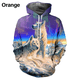 thumbnail image 3 of Sudadera con capucha para hombre nueva de otoño con estampado 3D de lobo y animales, jersey de lobo, moda urbana, sudaderas casuales de gran tamaño para hombre, 3 of 4