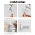 thumbnail image 6 of Cheers.US Wall Mounted Towel Bar, Swivel Towel Rack Stainless Steel Towel Hanger 180° Rotation Space Saving Towel Racks for Bathroom, 6 of 6