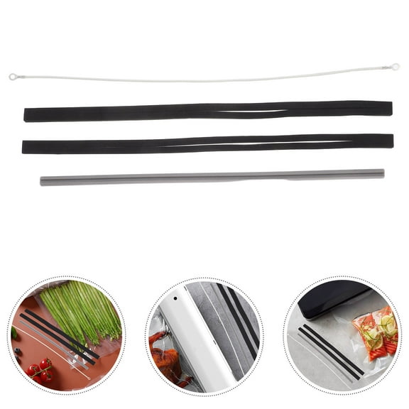 FRCOLOR 4pcs Sealer Replacement Parts Set With Vacuum Sealer Sealing Gasket Strip Foam Cushion For Food Machine Repair And Maintenance