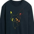 thumbnail image 3 of Pokémon - Colorful Pikachu Outline - Men's Long Sleeve T-Shirt, 3 of 5