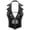 Black, variant on Womens Wet Look Patent Leather Slim Fit Vest Tops Halter V-Neck Tuxedo Waistcoat Clubwear Red XXL