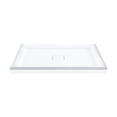 thumbnail image 4 of Marquette 42" x 34" Single or Double-Threshold Shower Pan Base with Center Drain and Removable Flange in Glossy White, 4 of 5