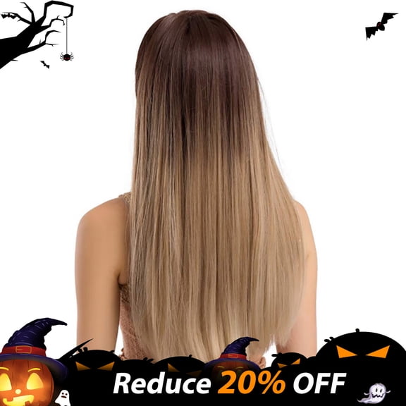 DOPI Human Hair Wigs For Women Black Color Natural Lace Hair 65CM Beautiful Sexy Gold Party Wigs Long Curly Hair Mixed Colo