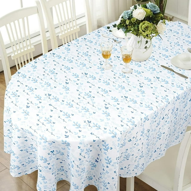 Modern Oval Tablecloth for Oval Table Waterproof Table Cloths for Dining Room Indoor Outdoor Home Decorative Table Cloth-60x120in