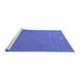 thumbnail image 2 of Ahgly Company Machine Washable Indoor Rectangle Solid Blue Modern Area Rugs, 4' x 6', 2 of 4