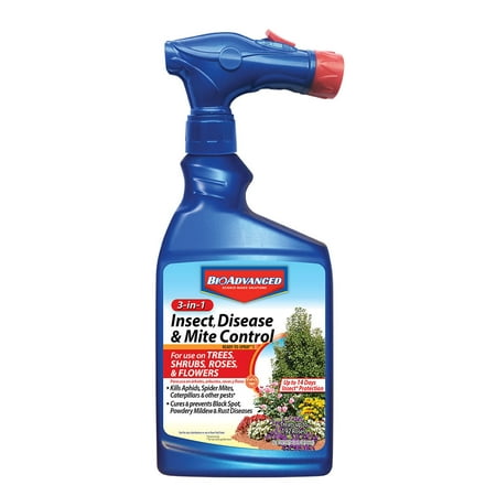 BioAdvanced 3-in-1 Insect, Disease & Mite Control, Ready-to-Spray, 32 Oz