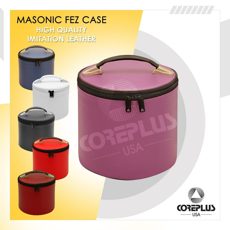 Core Plus Group Deluxe Masonic Fez Cap Case, Imitation Leather
