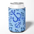thumbnail image 2 of Beach Watercolor Anchors and Fish Can or Bottle Hugger, 2 of 5