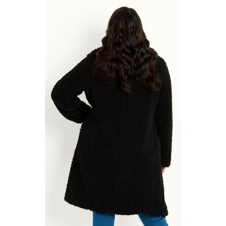 Black teddy sale coat size 20