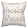 thumbnail image 2 of Creative Products White Hello There 18x18 Indoor / Outdoor Pillow, 2 of 3