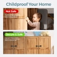 thumbnail image 6 of Autumn Bliss Co Cabinet Locks - Baby Proofing, No Drilling, Easy Install, Adjustable & Reusable, Child Proof, 6 Piece Brown, 6 of 7