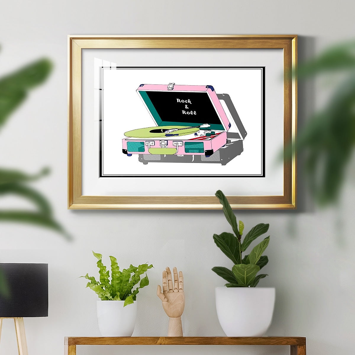 Record Shop I Premium Framed Print - Ready to Hang