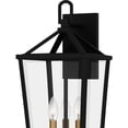 thumbnail image 4 of HUL8409MBK Quoizel Lighting Hull - 3 Light Outdoor Wall Lantern In Traditional Style-22 Inches Tall and 9.5 Inches Wide, 4 of 6
