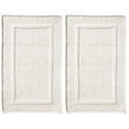 thumbnail image 1 of Alfombra de baño mDesign Soft, estilo hotel, 100% algodón, 2 unidades, color natural, 1 of 8