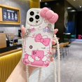 thumbnail image 3 of Sanrio-funda de teléfono de Hello Kitty My Melody, carcasa de silicona anticaída para iPhone 15, 14, 13, 12, 11 Pro Max, Mini, XR, XS MAX, 8, X, 7, SE Plus, 3 of 5