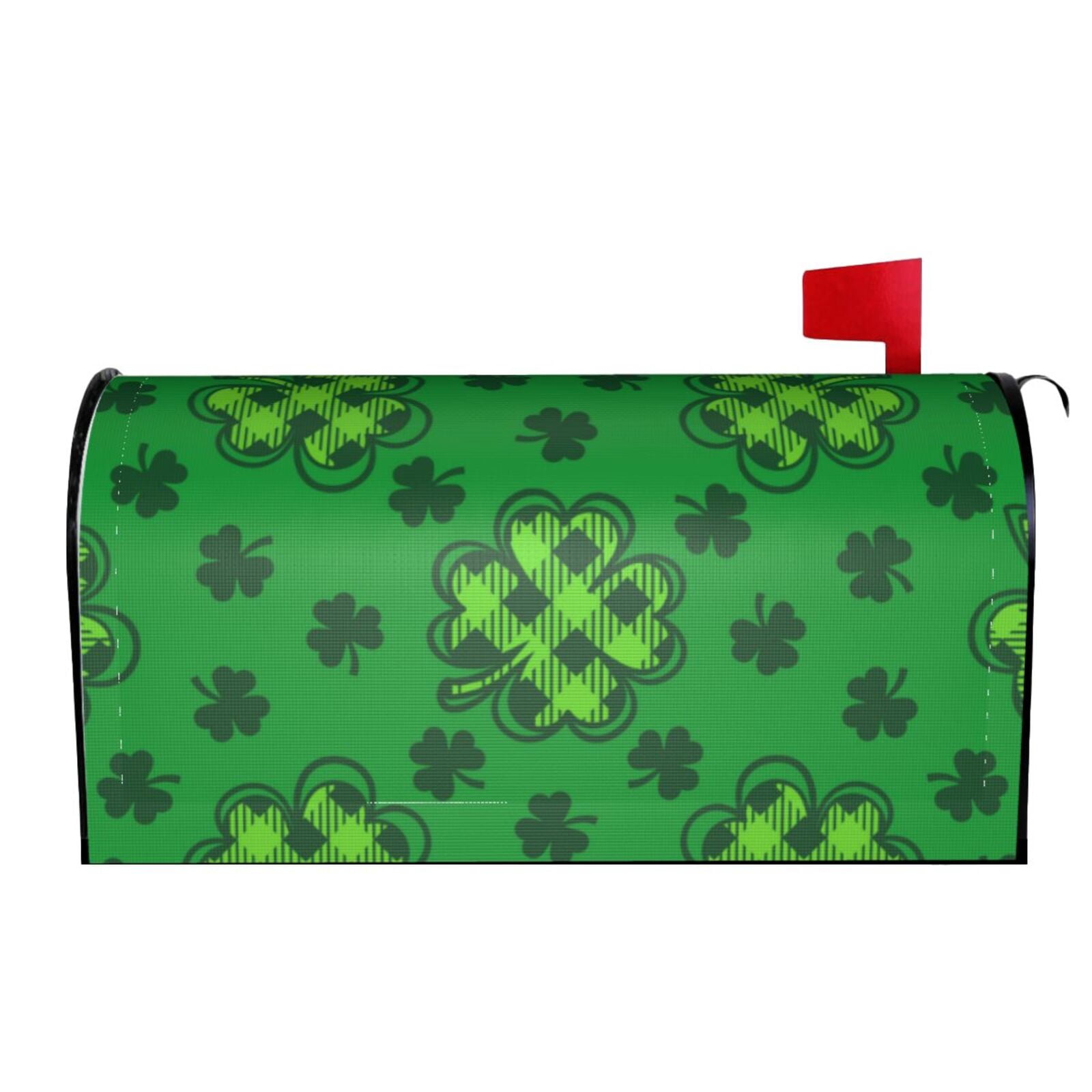 Xecao St Patrick's Day5 for Mailbox Cover with Magnetic Strips, Waterproof and Sunscreen, Adds a Decorative Touch to Your Garden Yard.