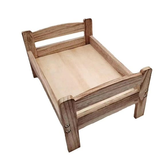 Accesorios para fotografía de recién nacidos, fondo para sesión de fotos en la cama, posado asistido marrón