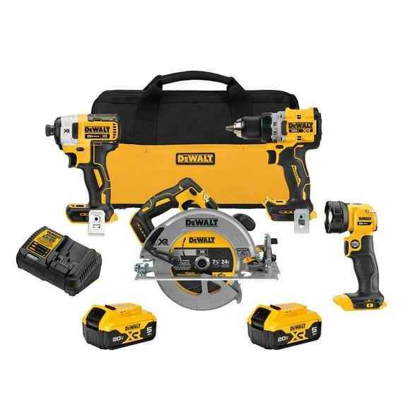 Dewalt DCK447P2 20V MAX XR 4 Tool Combo Kit