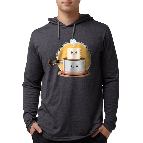 CafePress - Make Ramen Long Sleeve T Shirt - Mens Hooded Shirt