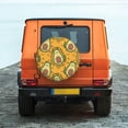 thumbnail image 6 of Salouo Avocado Dog Print Spare Tire Cover 14-17 inch Spare Tire Protector Universal Tough Tire Wheel Cover for Trailer SUV and Truck-17 inch, 6 of 6
