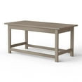 thumbnail image 5 of Westin Outdoor 35" Inch Adirondack Coffee Table for Patio Backyard UV Weather Resistant HDPE Plastic, Weather Wood, 5 of 5