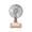 Brown, variant on Desk Fan Mini Standing Fan Cream Bear Printed Base Three-gear Large Wind Tone Desktop Small Desk Fan Cartoons Rechargeable Small Fan For Home Office Travel Outdoor